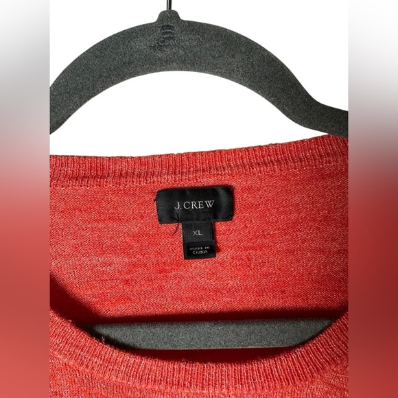 J.Crew Red Crewneck Sweater Long Sleeve Pullover Women’s XL - Picture 3 of 6